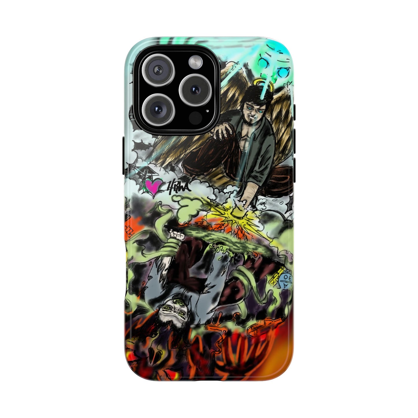 Tough Cases Phone Case, Edgy Art Phone Cover, Unique Gift for Him, Phone Accessories, Halloween Decor