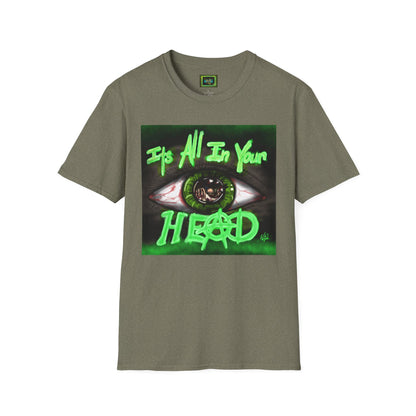 It's All In Your Head, Vintage Style Tee, Perfect for Music Lovers, Gift for Hipsters, Unique Streetwear