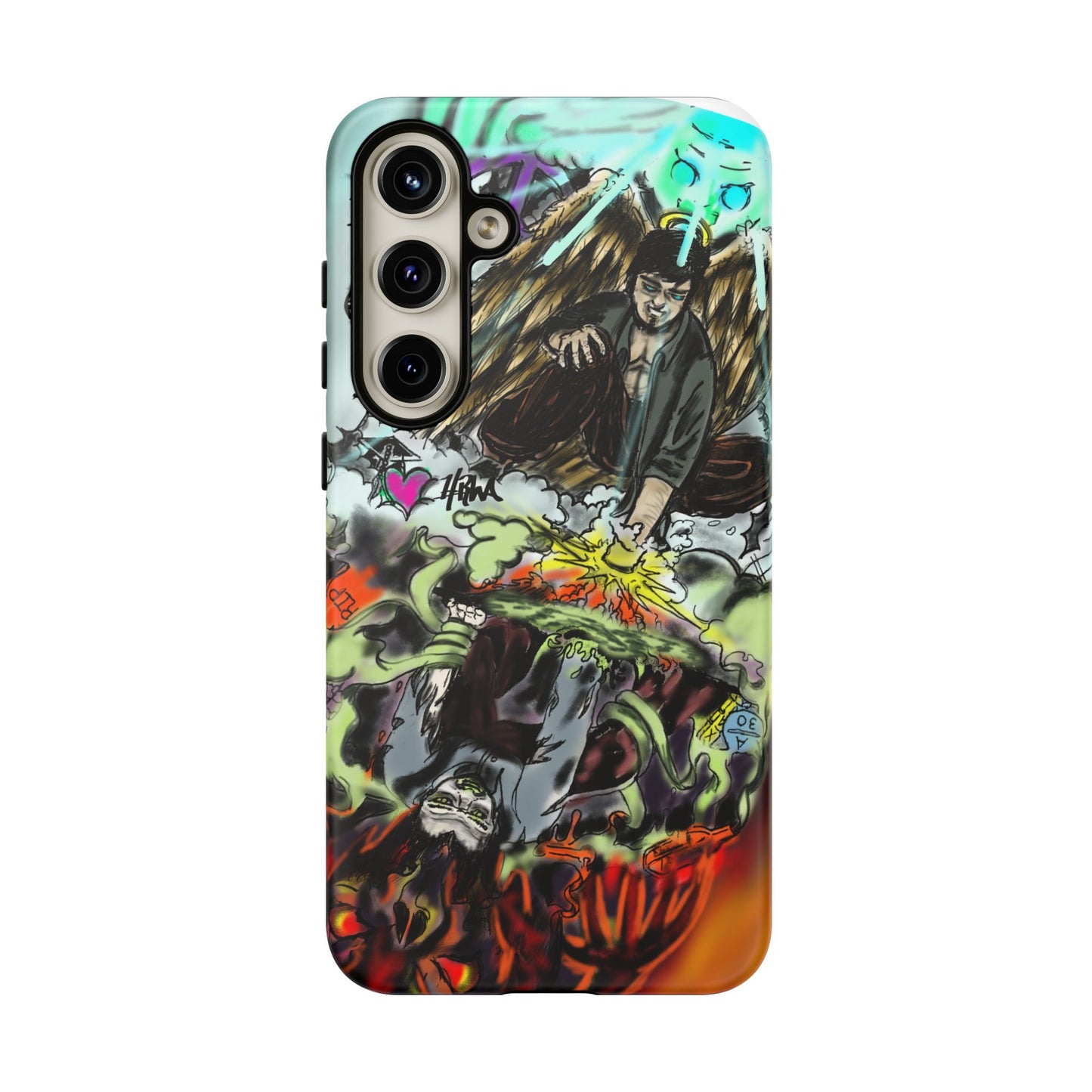 Tough Cases Phone Case, Edgy Art Phone Cover, Unique Gift for Him, Phone Accessories, Halloween Decor