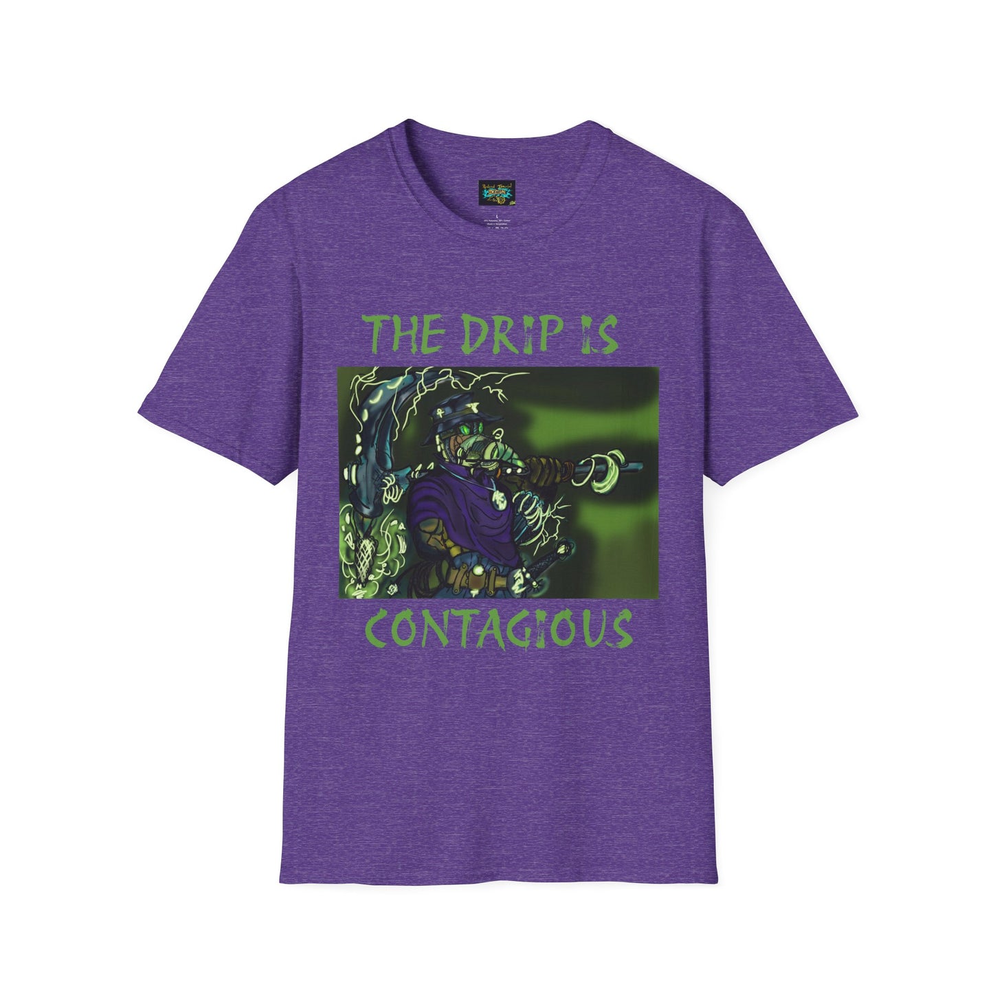 Unisex Graphic Tee - The Drip is Contagious, Trendy T-Shirt, Streetwear Fashion, Gift for Friends, Casual Wear, Hip Hop Style
