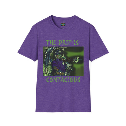 Unisex Graphic Tee - The Drip is Contagious, Trendy T-Shirt, Streetwear Fashion, Gift for Friends, Casual Wear, Hip Hop Style