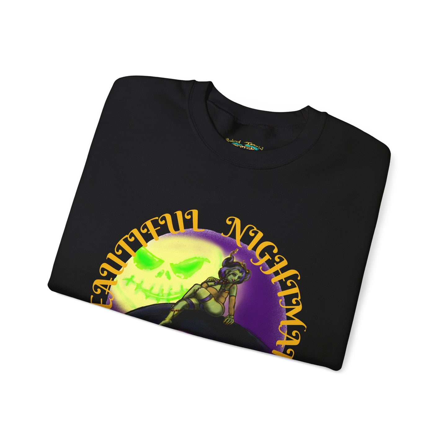 Spooky Vibes Unisex Crewneck Sweatshirt - Perfect for Halloween, Casual Wear, Gift for Fans, Cozy Fall Outfit, Nightmare Design