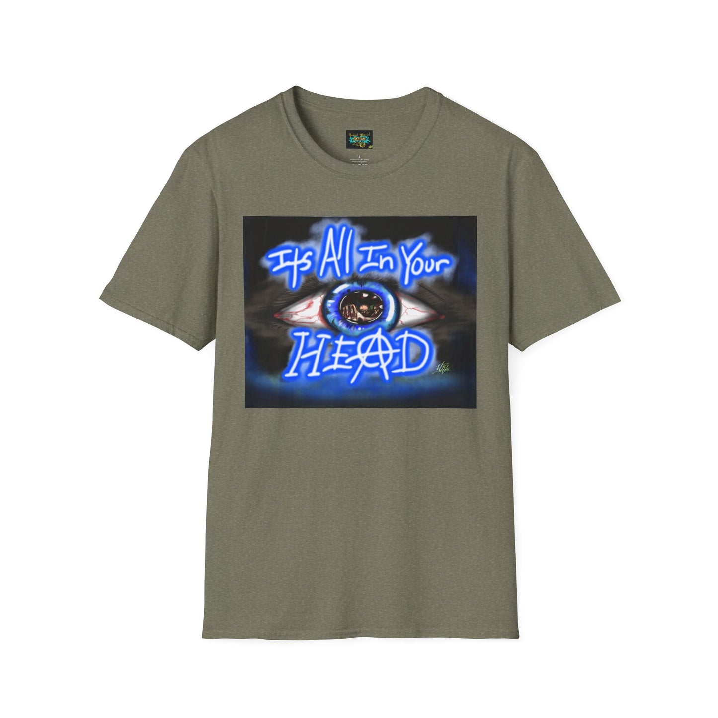 It's All In Your Head Graphic T-Shirt, Unisex Softstyle Tee, Perfect for Gift, Casual Wear, Spiritual Vibe, Everyday Comfort