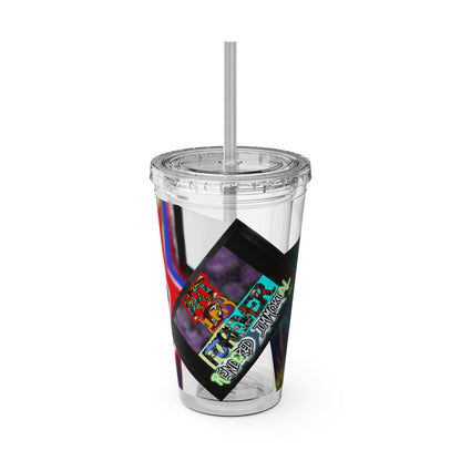 Sunsplash Tumbler with Straw, 16oz