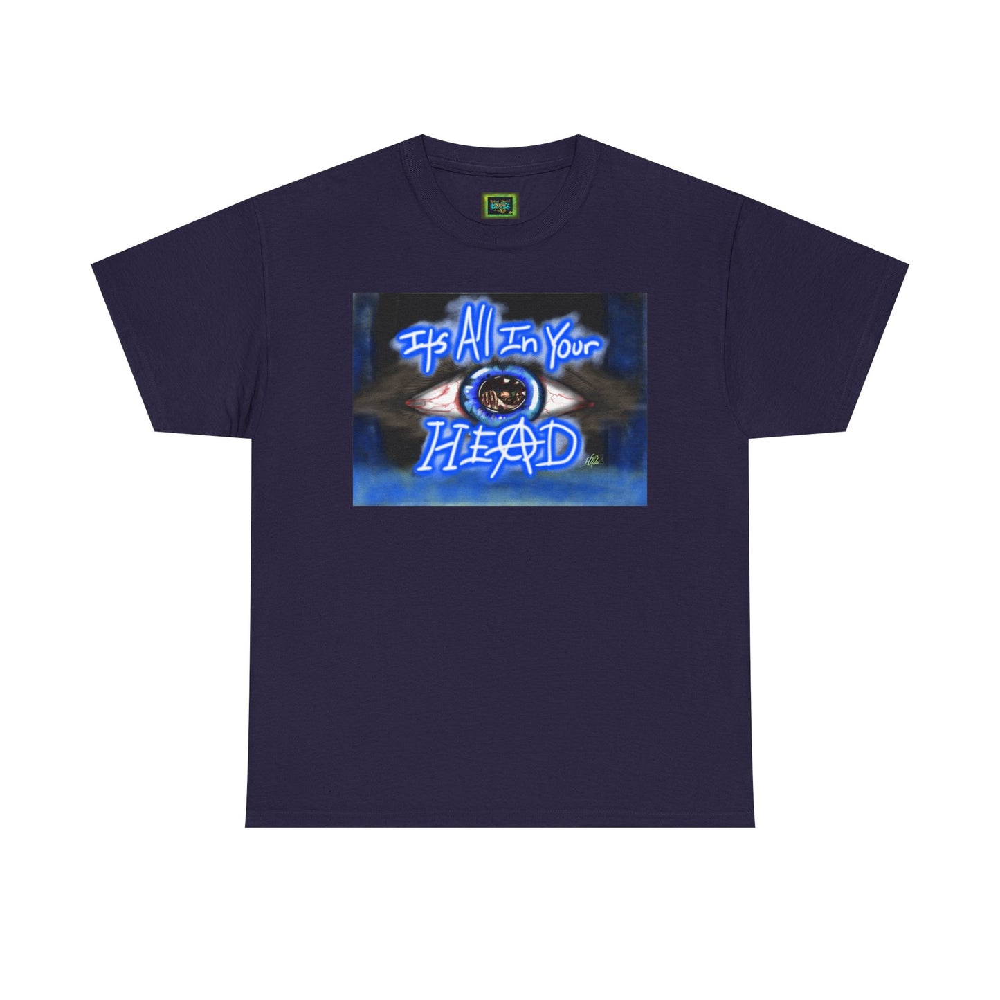Unisex Heavy Cotton Tee - "It's All In Your Head" Graphic Tee