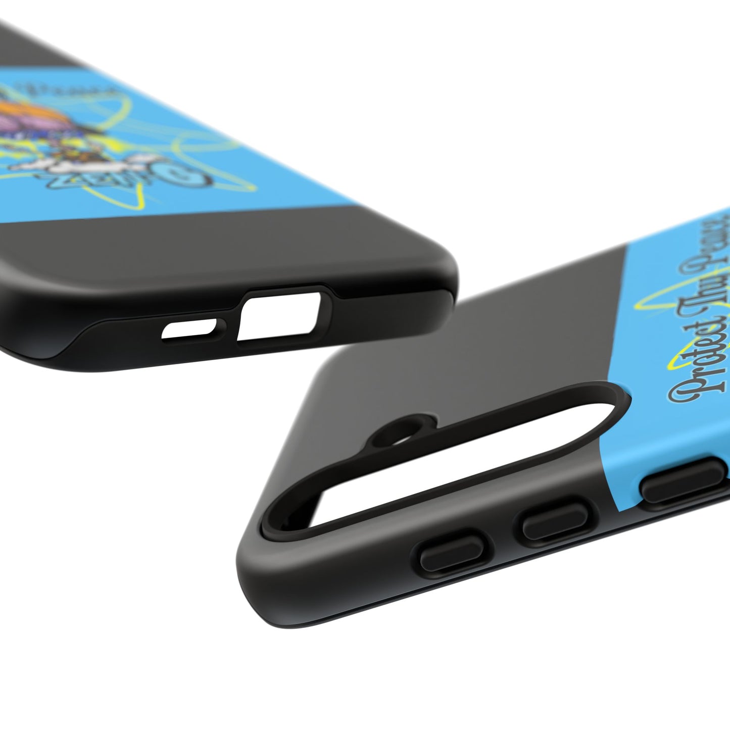 Protect Thy Peace Phone Case, Zen G Tough Case for Stress Relief, Unique Phone Accessory, Holiday Gift, Vibrant Design