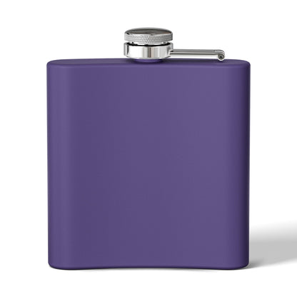 Edgy Stainless Steel Flask, 6oz for Festivals, Parties, Groomsmen Gift, Unique Bar Accessory, It's All In Your Head Design