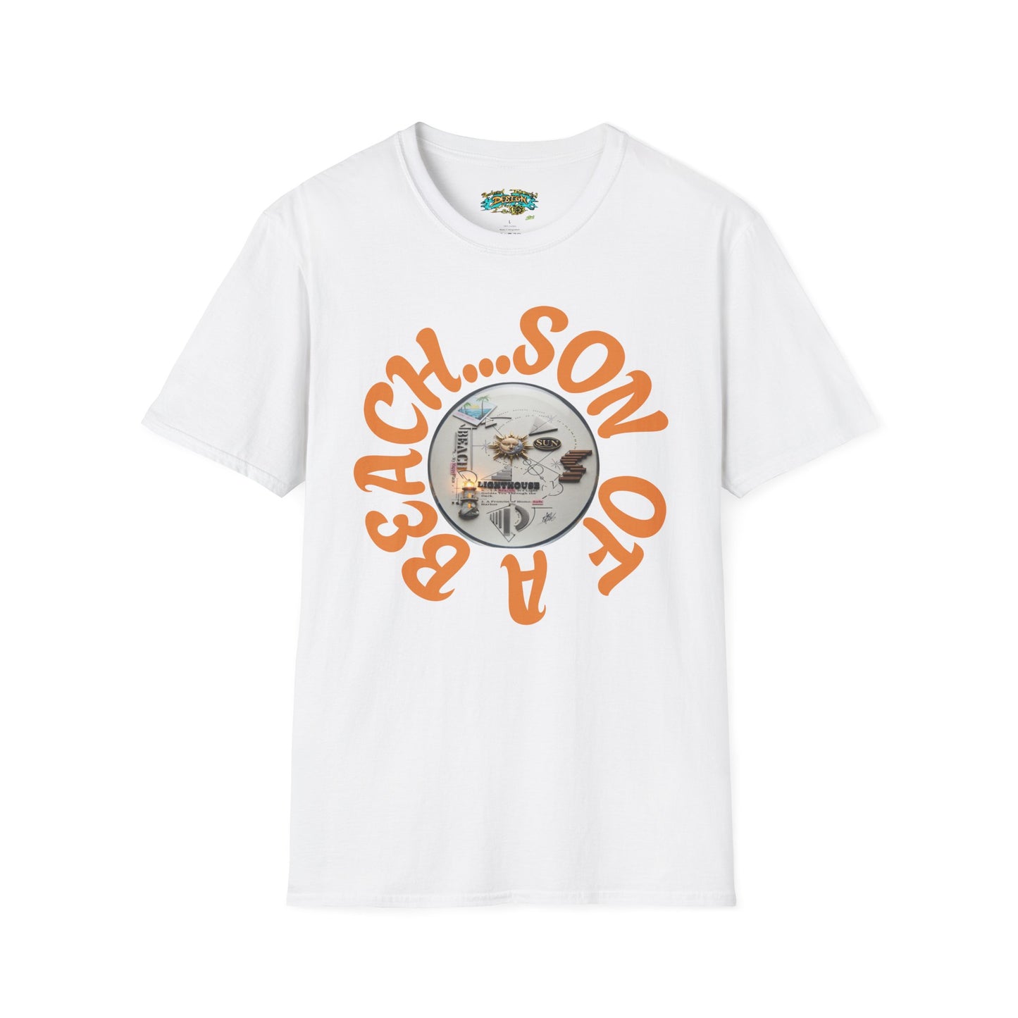 Beach Vibe Graphic T-Shirt — "Beach...Son of a" Retro Surf Design