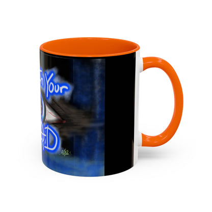 All In Your Head Accent Coffee Mug - Unique Gift for Coffee Lovers