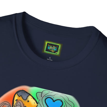 Colorful Fungi T-Shirt, Psychedelic Mushroom Tee, Unisex Graphic Shirt, Gifts for Nature Lovers, Festival Wear, Casual Style