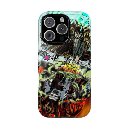 Tough Cases Phone Case, Edgy Art Phone Cover, Unique Gift for Him, Phone Accessories, Halloween Decor