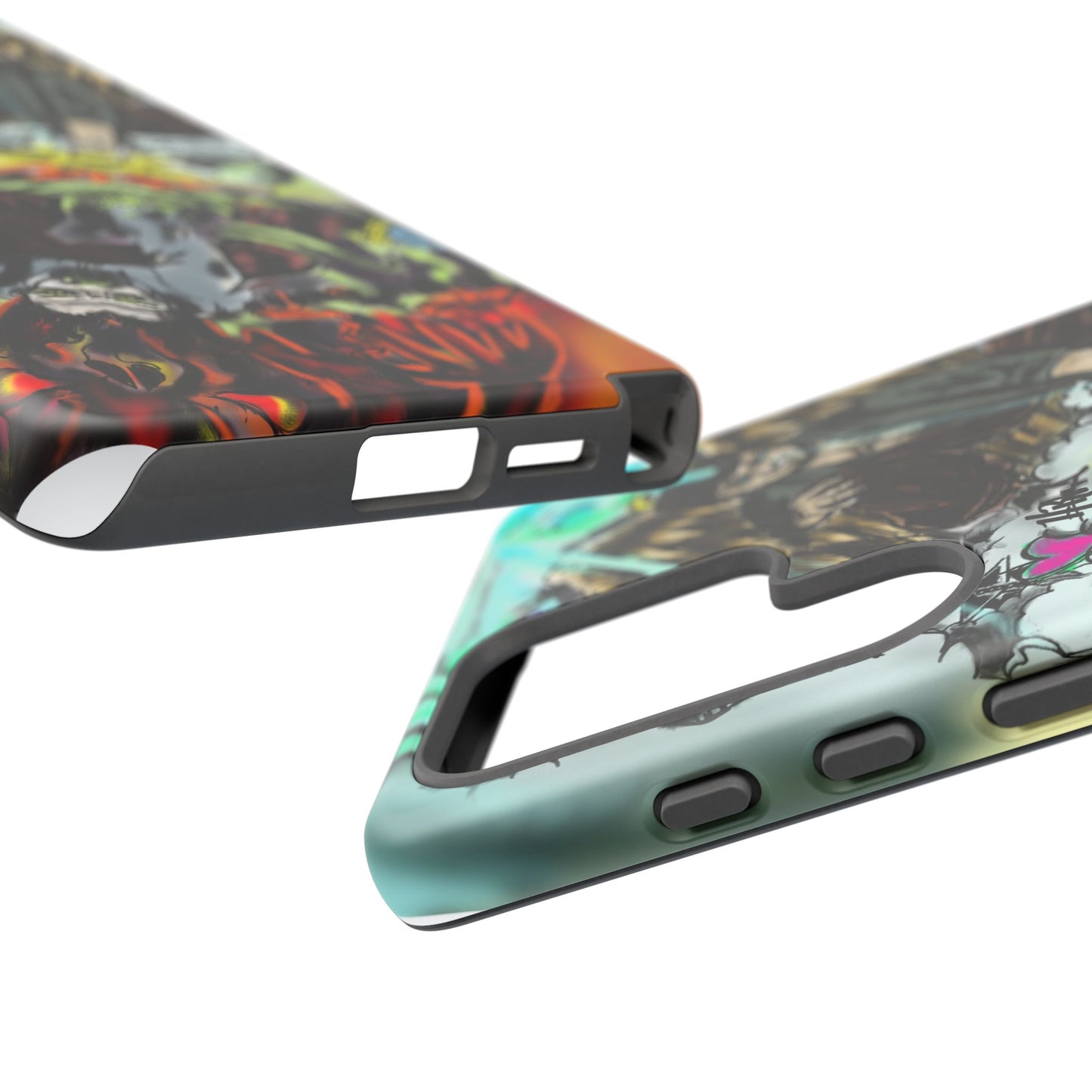 Tough Cases Phone Case, Edgy Art Phone Cover, Unique Gift for Him, Phone Accessories, Halloween Decor