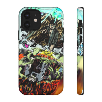 Tough Cases Phone Case, Edgy Art Phone Cover, Unique Gift for Him, Phone Accessories, Halloween Decor