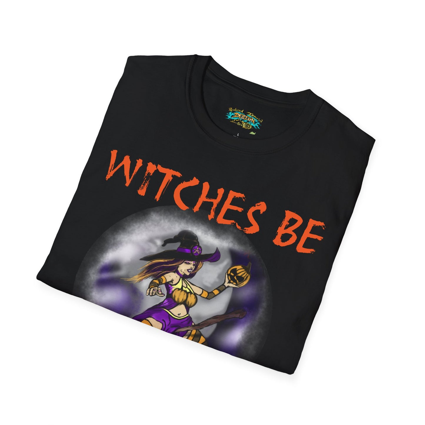 Witches Be Trippin' Unisex T-Shirt - Casual Halloween Tee, Spooky Vibes, Witchcraft Apparel, Perfect for Fall, Trick or Treats