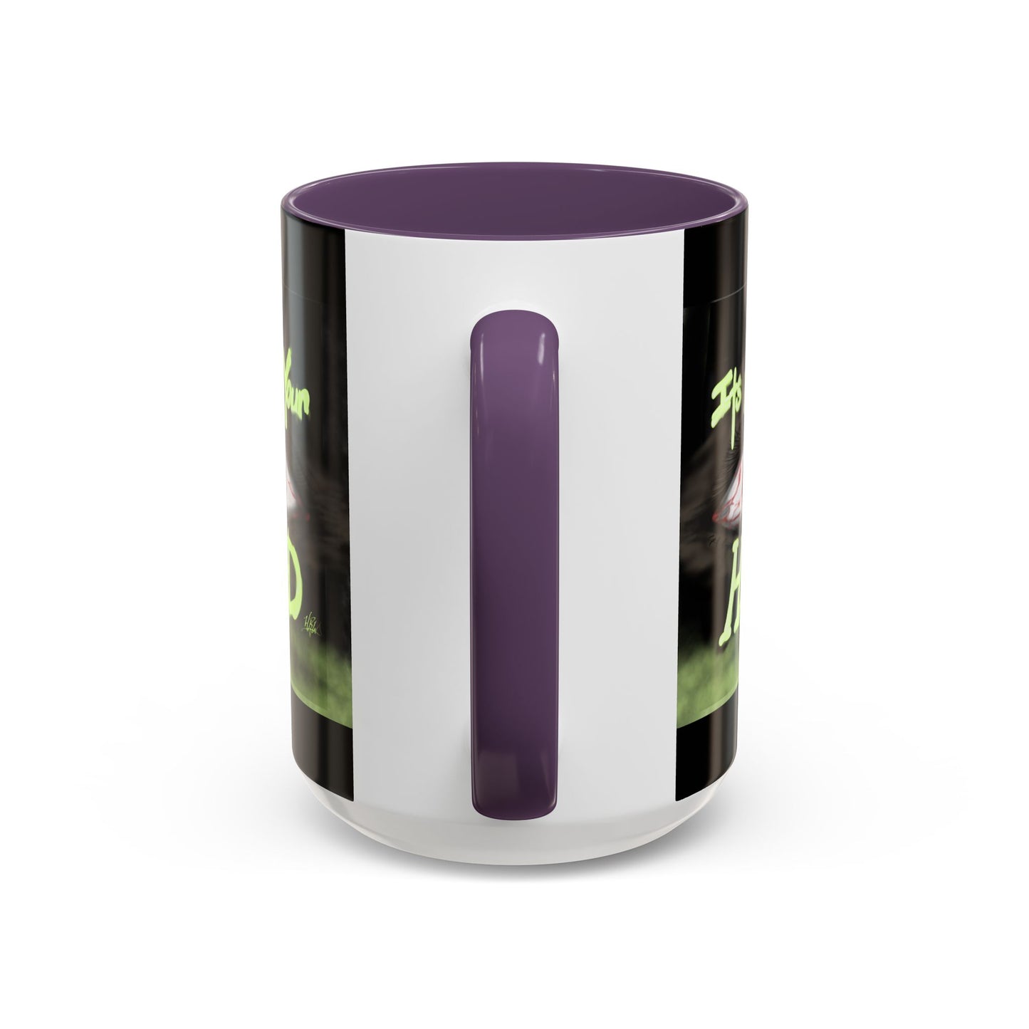 Edgy Accent Coffee Mug - Unique Gift for Artists, Home Decor, Halloween, Motivational Drinkware, Gothic Style, Mindful Daily Use