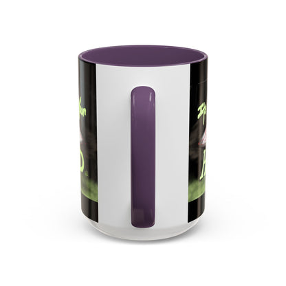 Edgy Accent Coffee Mug - Unique Gift for Artists, Home Decor, Halloween, Motivational Drinkware, Gothic Style, Mindful Daily Use