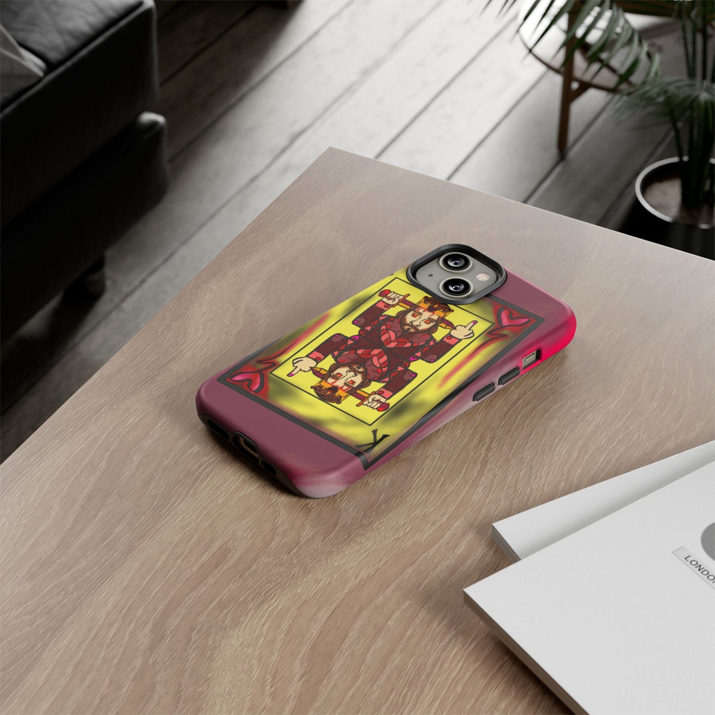 Playing Card Phone Case - Tough Cases with King Design