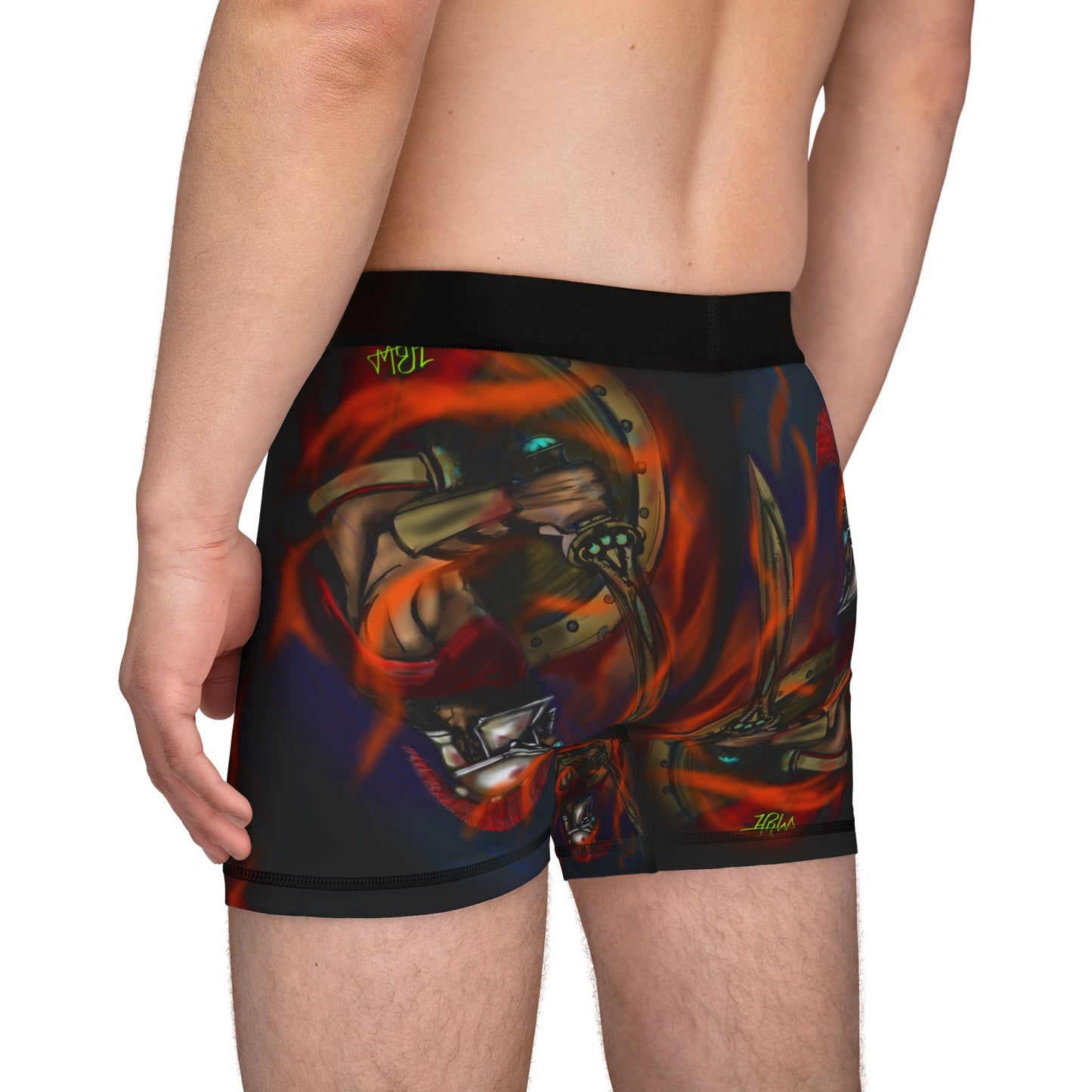 Men's Boxers with Bold Gladiator Design - 'Small But Mighty'