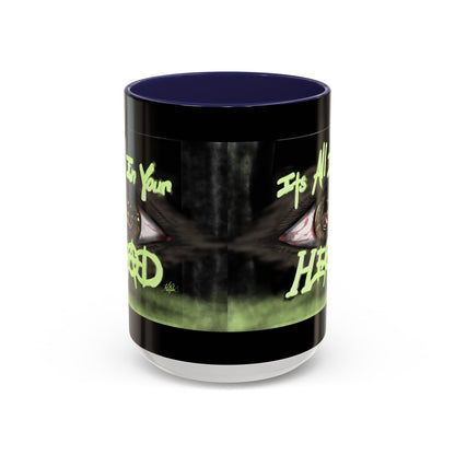 Edgy Accent Coffee Mug - Unique Gift for Artists, Home Decor, Halloween, Motivational Drinkware, Gothic Style, Mindful Daily Use