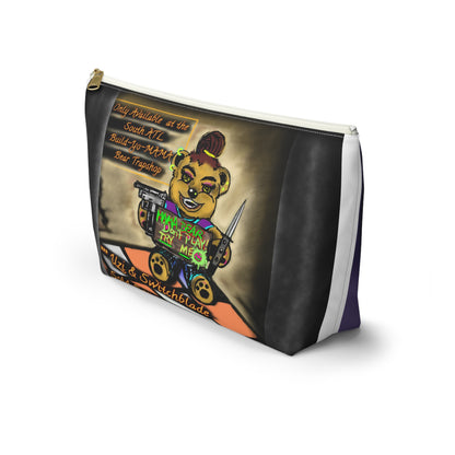 Mama Bear Accessory Pouch – Versatile Cosmetic Bag with Art Design