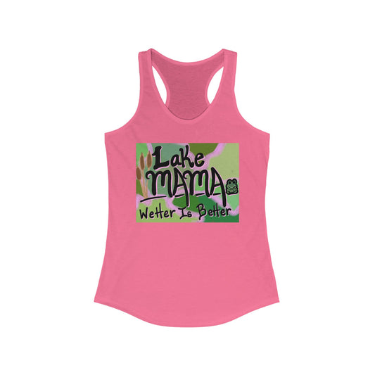 Lake Mama Racerback Tank - Perfect for Summer, Beach Days, Outdoors, Gifts for Moms, Family Gatherings, Fun in the Sun