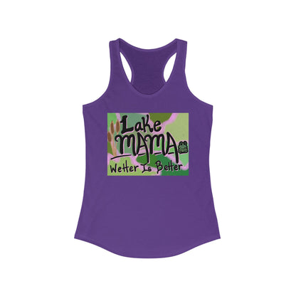 Lake Mama Racerback Tank - Perfect for Summer, Beach Days, Outdoors, Gifts for Moms, Family Gatherings, Fun in the Sun