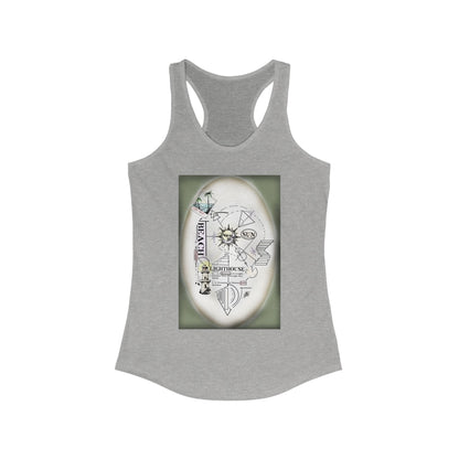 Beach and Sun Women's Racerback Tank Top, Travel Top, Summer Essentials, Workout Tank, Gift for Explorer, Nautical Vibes