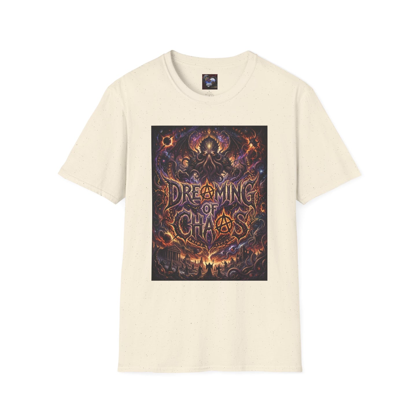 Dreaming of Chaos T‑Shirt — Dark Cosmic Horror Graphic Tee