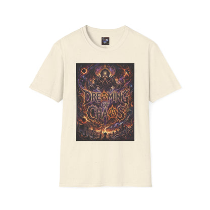 Dreaming of Chaos T‑Shirt — Dark Cosmic Horror Graphic Tee