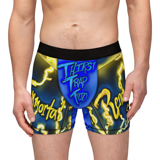 Thirst Trap Trio Boxers, Colorful AOP Underwear, Fun Boxer Shorts, Streetwear Inspired, Unique Gifts for Him, Thirst Trap