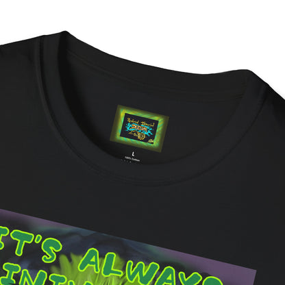 Unisex Graphic T-Shirt - "It's Always Raining in My Head" Horror Art Tee