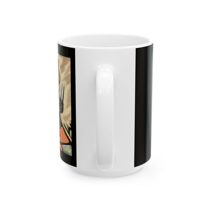 Funny Uzi Coffee Mug Unique Espresso Cup for Gun Lovers Gift for Him Humor Mug, Birthday Present Collectors Item