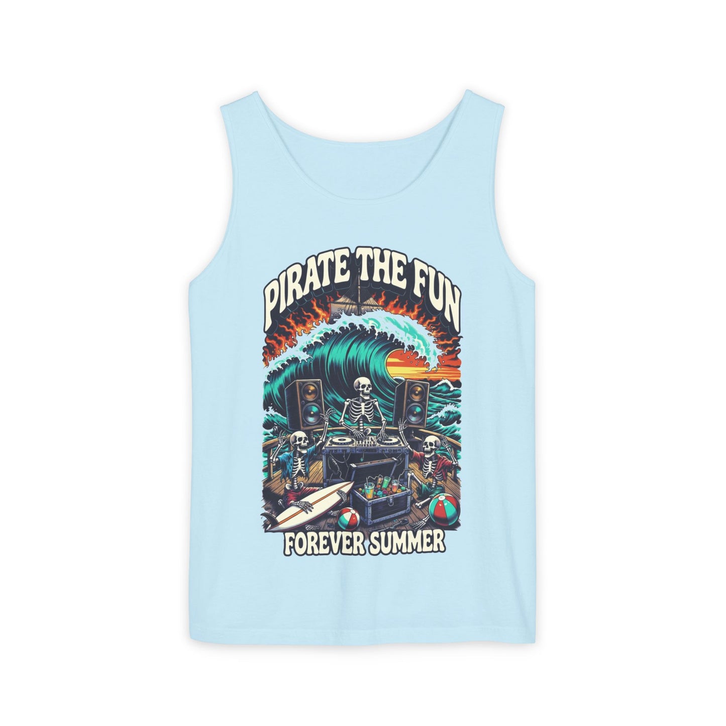 Forever Summer Tank — "Pirate the Fun / Forever Summer" Graphic Tank Top