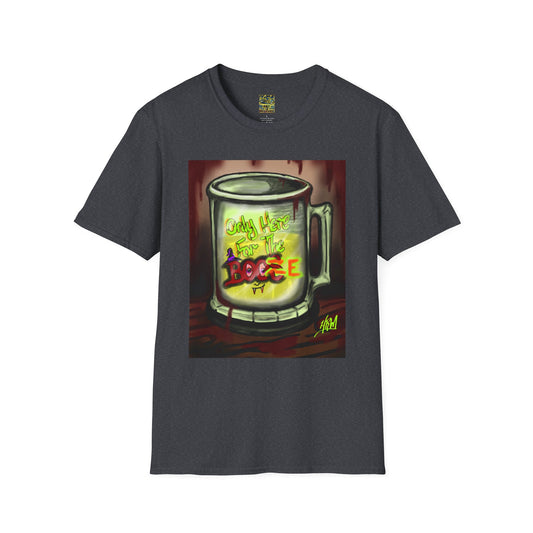 Here For the Boos Unisex Softstyle T-Shirt, Casual Streetwear, Urban Fashion, Unique Graphic Tee, Perfect Gift for Art Lovers