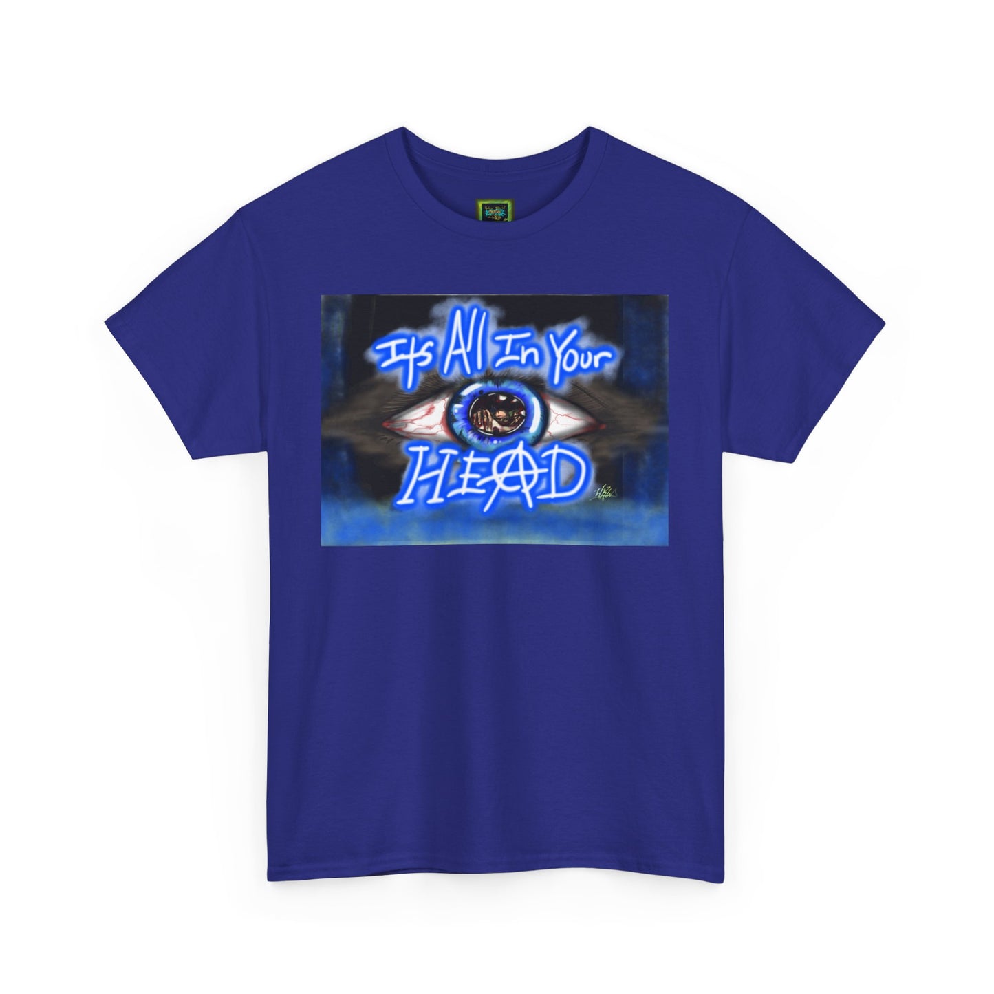 Unisex Heavy Cotton Tee - "It's All In Your Head" Graphic Tee
