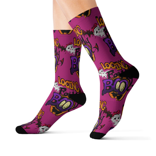 Halloween Sublimation Socks, Fun Socks for Halloween, Spooky Gifts, Costume Accessories, Sock Party Favors