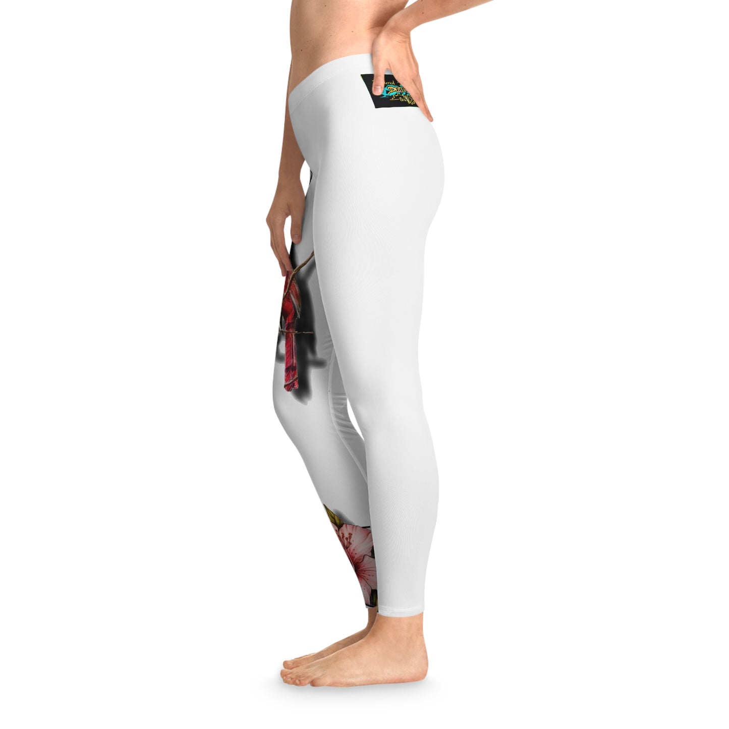 Vibrant Botanical Leggings - Stretchy, Comfortable, Fashionable Activewear for Yoga, Fitness, Casual Wear, Gifts
