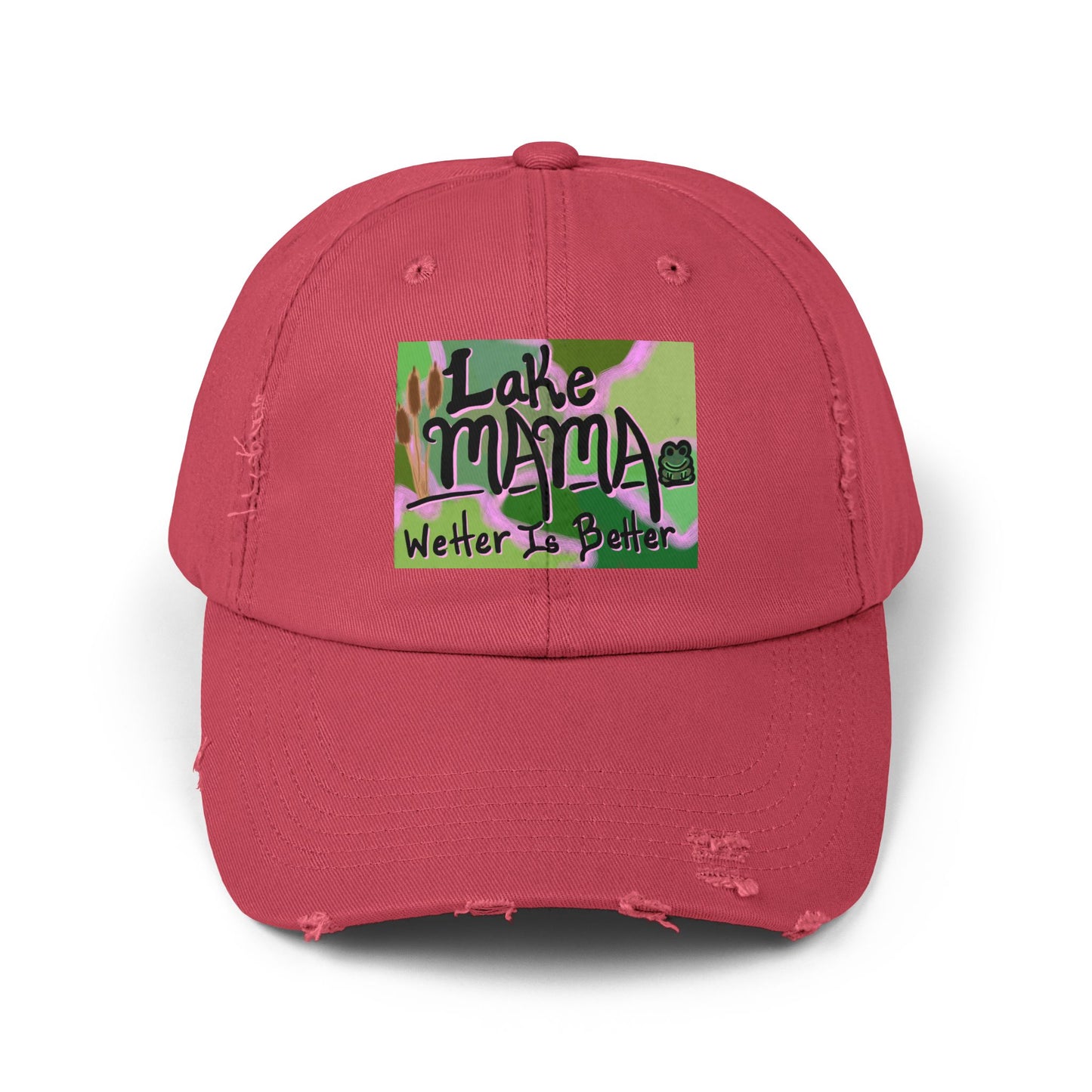 Lake Mama Distressed Cap - Perfect for Outdoor Adventures & Summertime Fun!