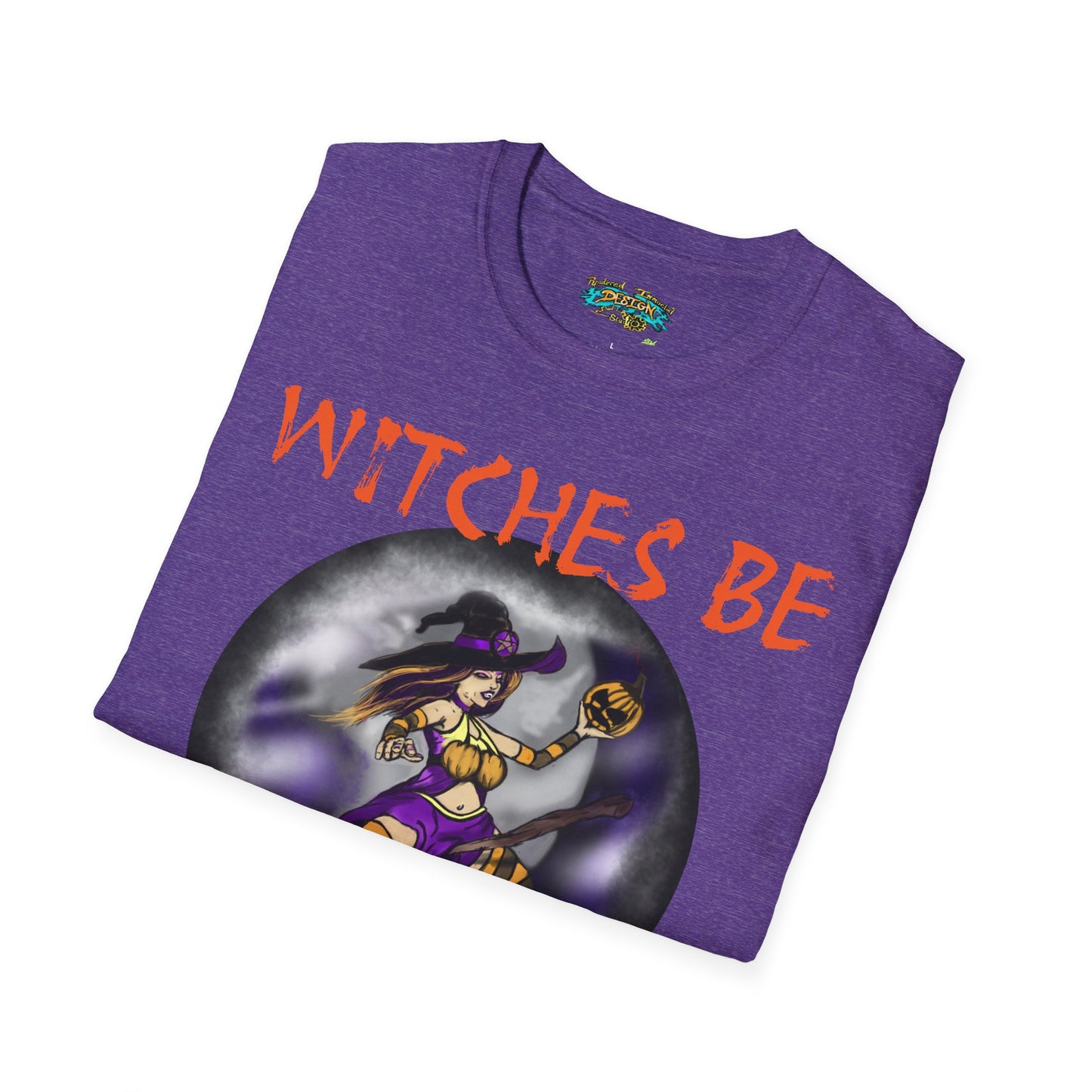 Witches Be Trippin' Unisex T-Shirt - Casual Halloween Tee, Spooky Vibes, Witchcraft Apparel, Perfect for Fall, Trick or Treats