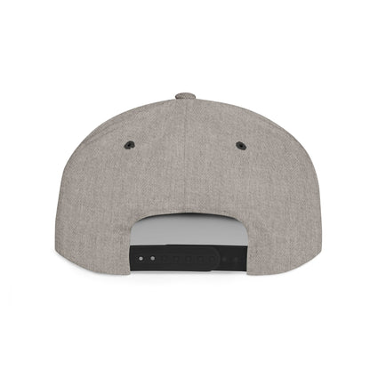 Unique Flat Bill Snapback Hat, Trendy Cap for Streetwear, Graphic Design Hat, Gift for Him, Cool Fashion Accessory