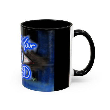 All In Your Head Accent Coffee Mug - Unique Gift for Coffee Lovers