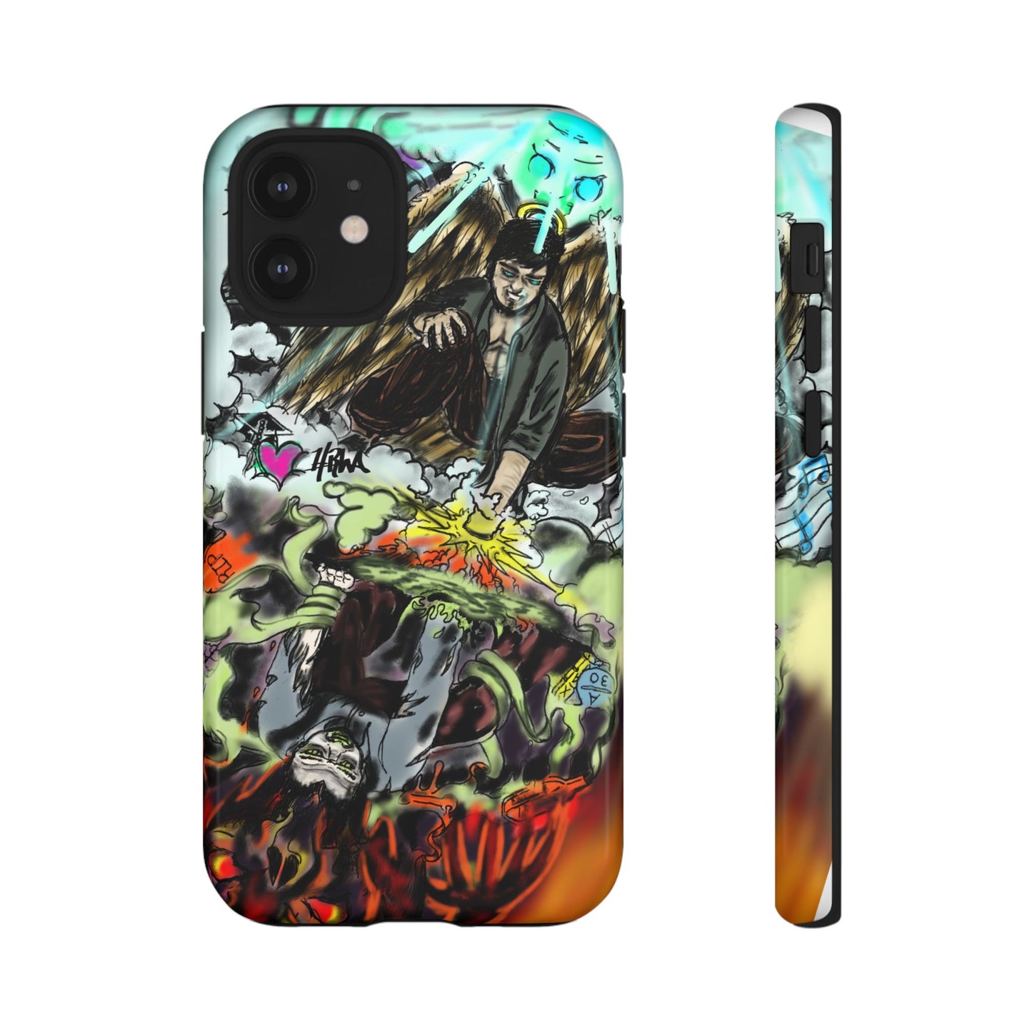Tough Cases Phone Case, Edgy Art Phone Cover, Unique Gift for Him, Phone Accessories, Halloween Decor