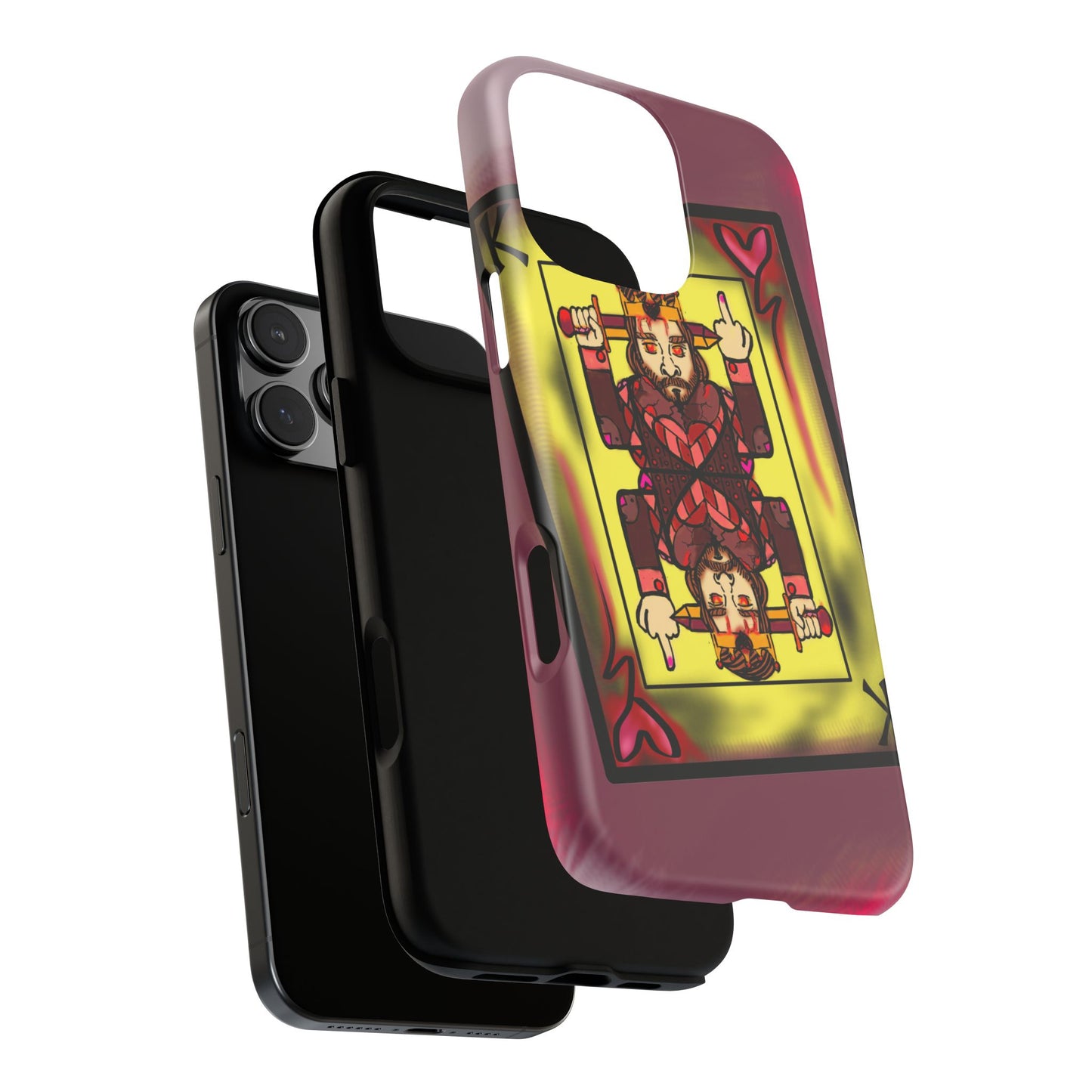 Playing Card Phone Case - Tough Cases with King Design