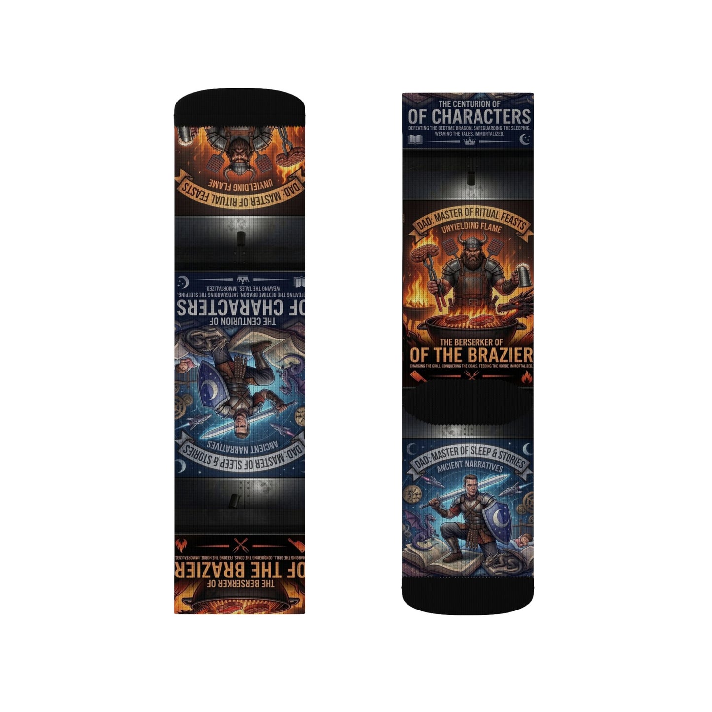 Legendary Dads Sublimation Socks — Novelty Socks