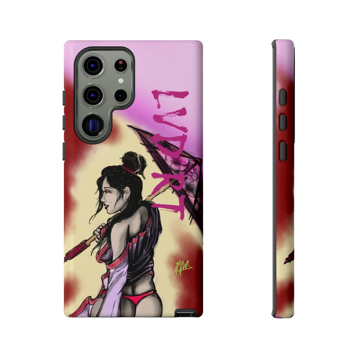 Phone Case with Bold Art, Tough Phone Cover, Unique Smartphone Case, Gift for Her, Aesthetic Tech Accessories