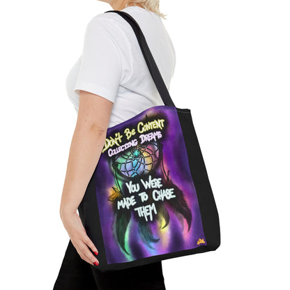 Dream Chaser Tote Bag, Bohemian Tote, Inspirational Tote, Fairy Art Bag, Gift for Dreamers, Eco-Friendly Shopping Bag