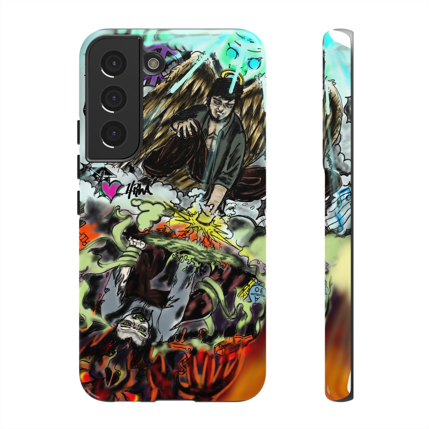 Tough Cases Phone Case, Edgy Art Phone Cover, Unique Gift for Him, Phone Accessories, Halloween Decor