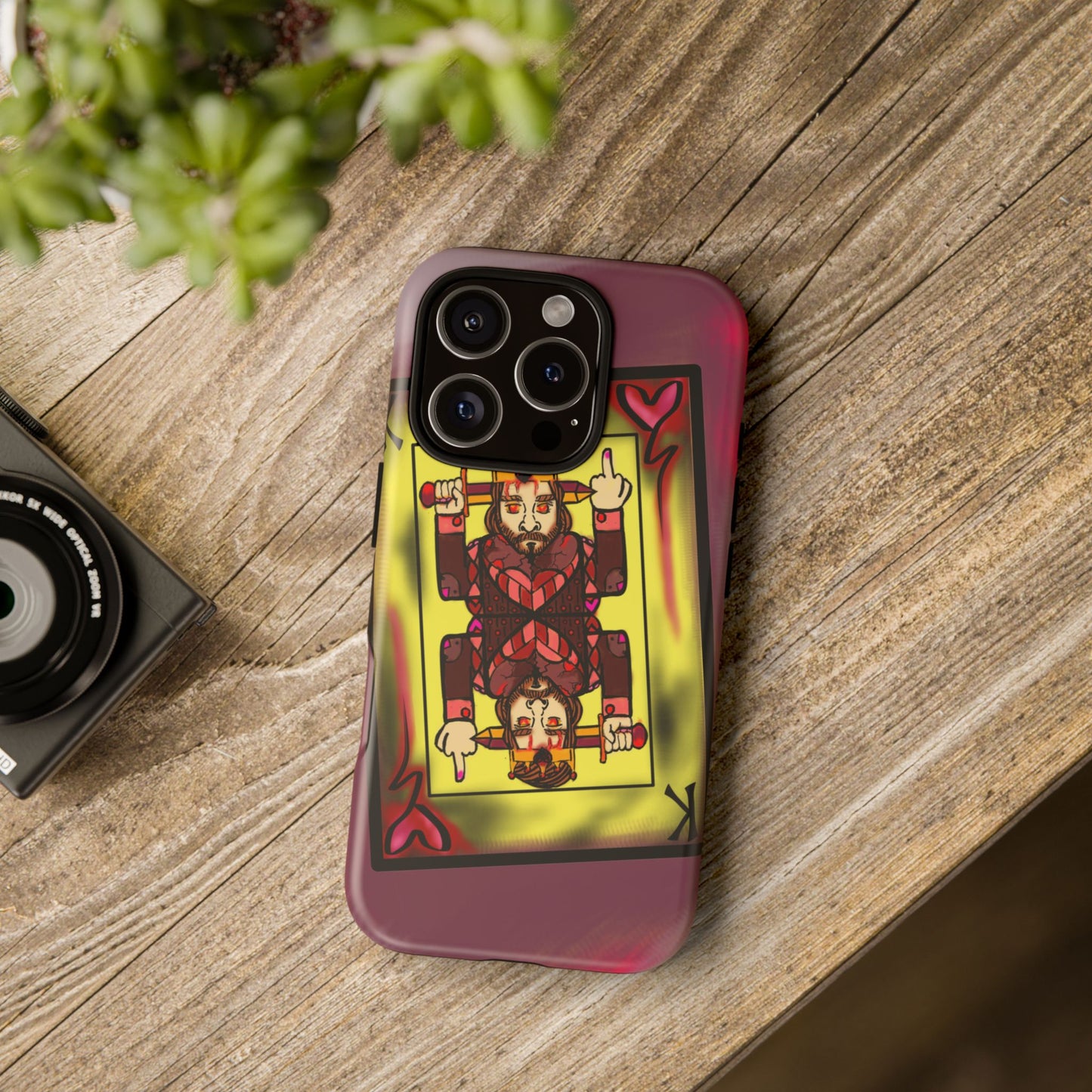 Playing Card Phone Case - Tough Cases with King Design