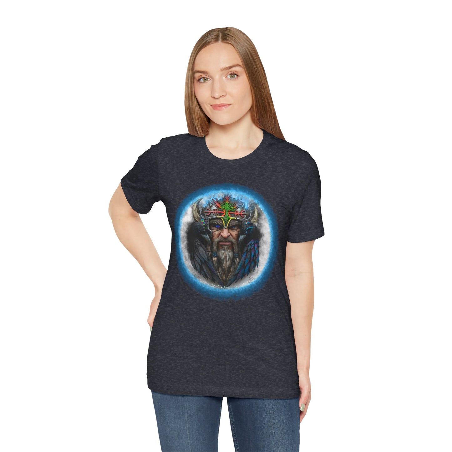 Viking King Graphic Tee — Norse Warrior Playing Card Design