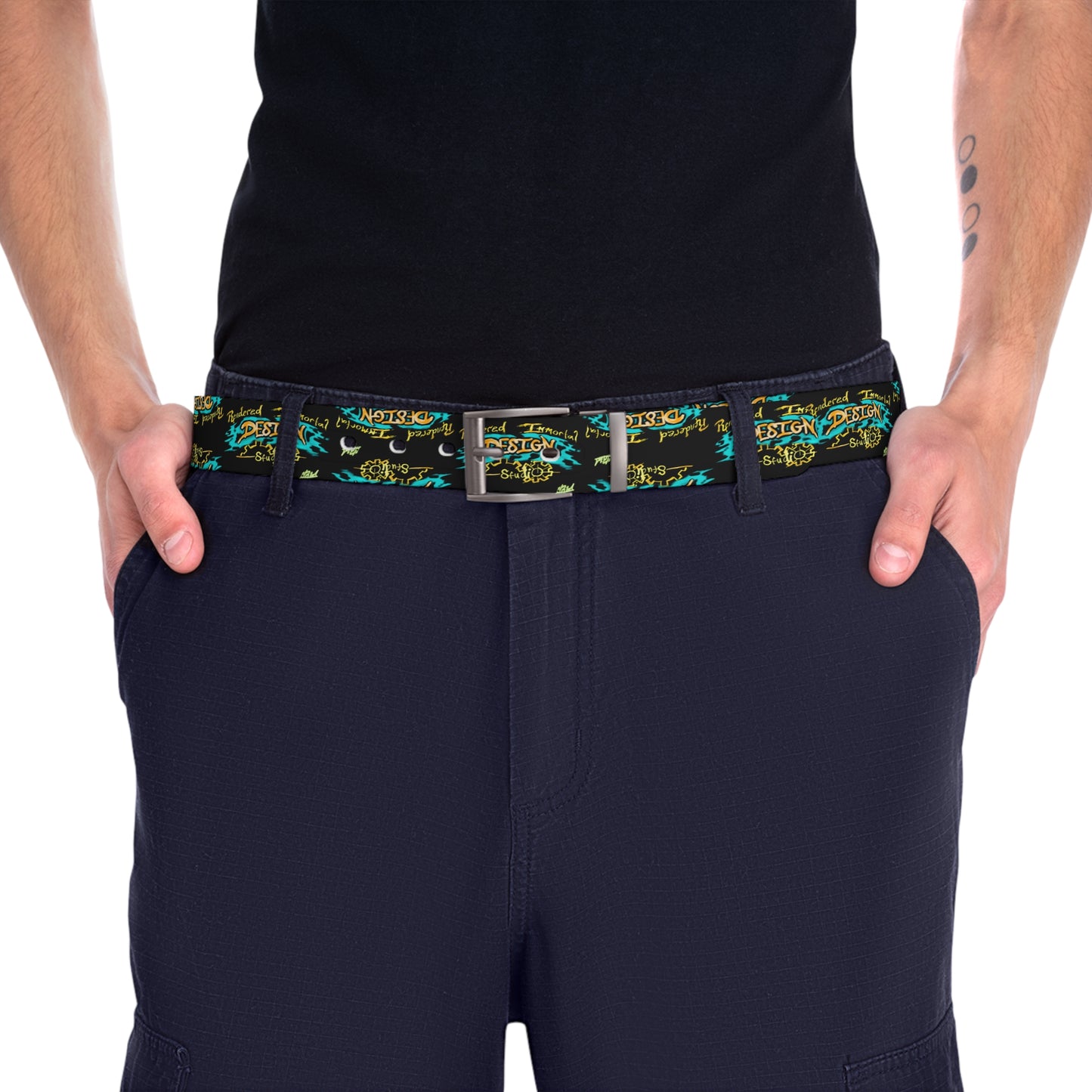 Rendered Immortal Belt, Unique Accessory, Gift Idea, Casual Wear, Adjustable Belt, Colorful Belt